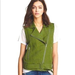 Elizabeth‎ and James Tegan Biker Vest Sz Medium